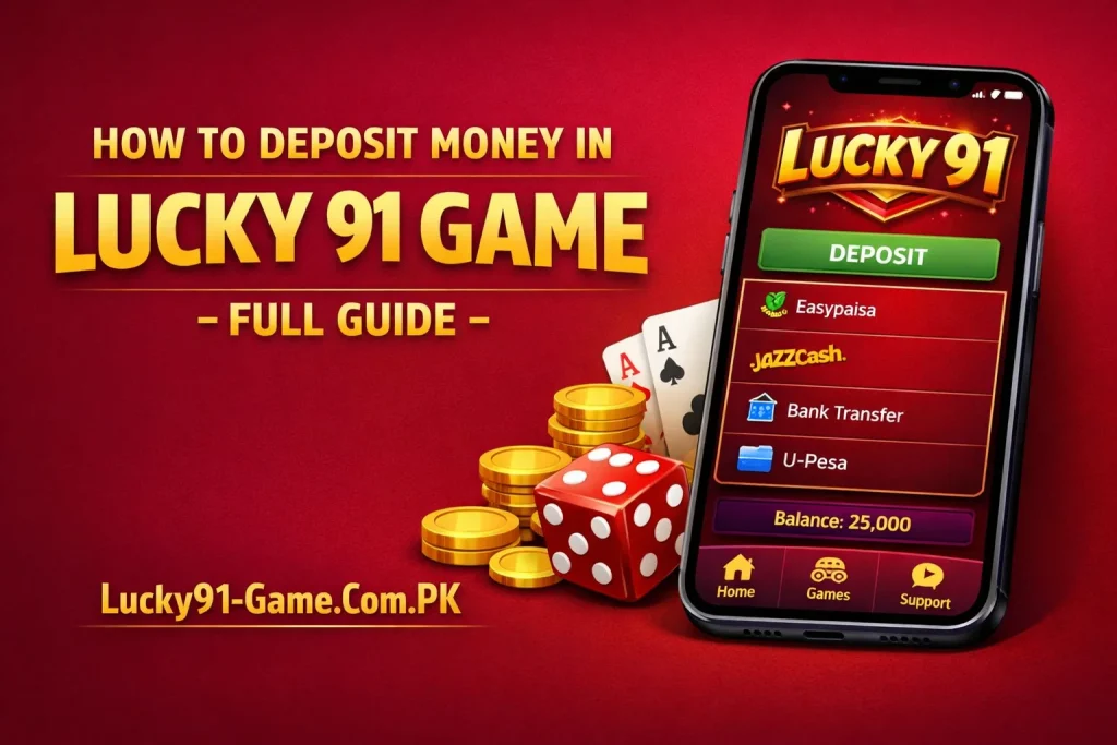 Deposit Money in Lucky 91 Game