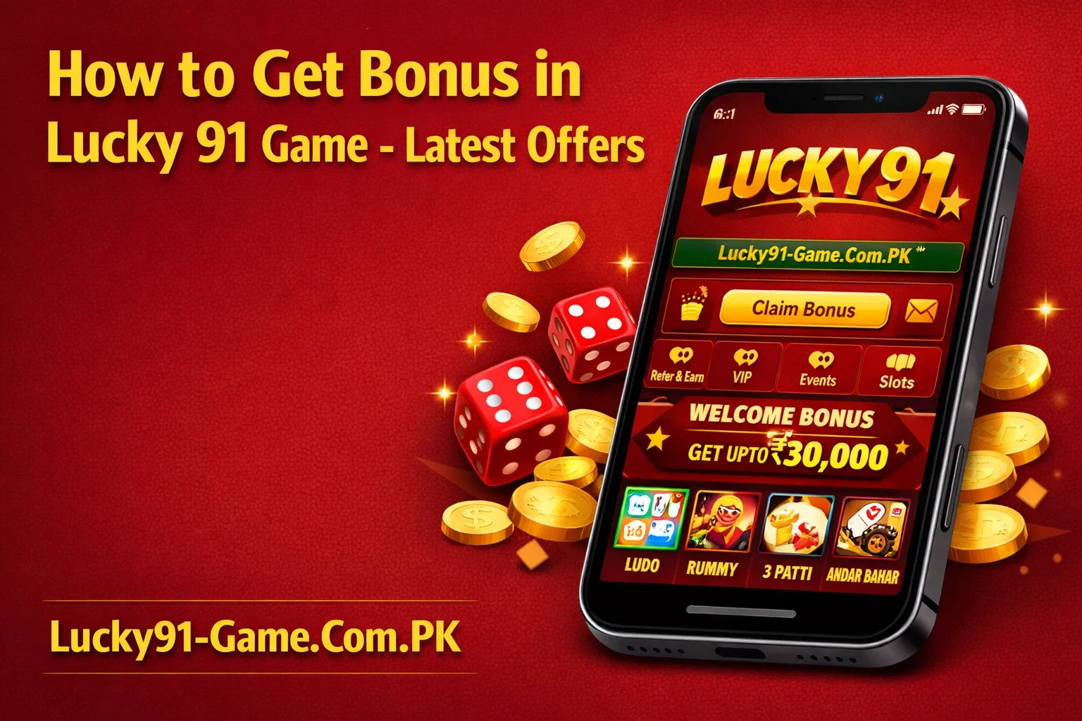 Get Bonus in Lucky 91 Game